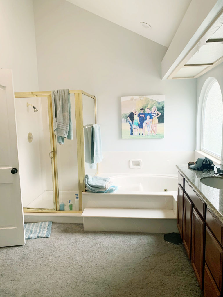 90s tract home master bath remodel