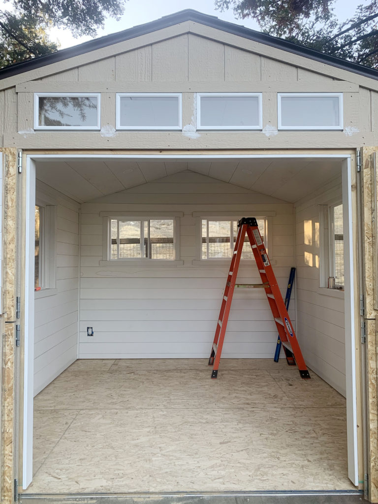 Tuff shed turned home offic
